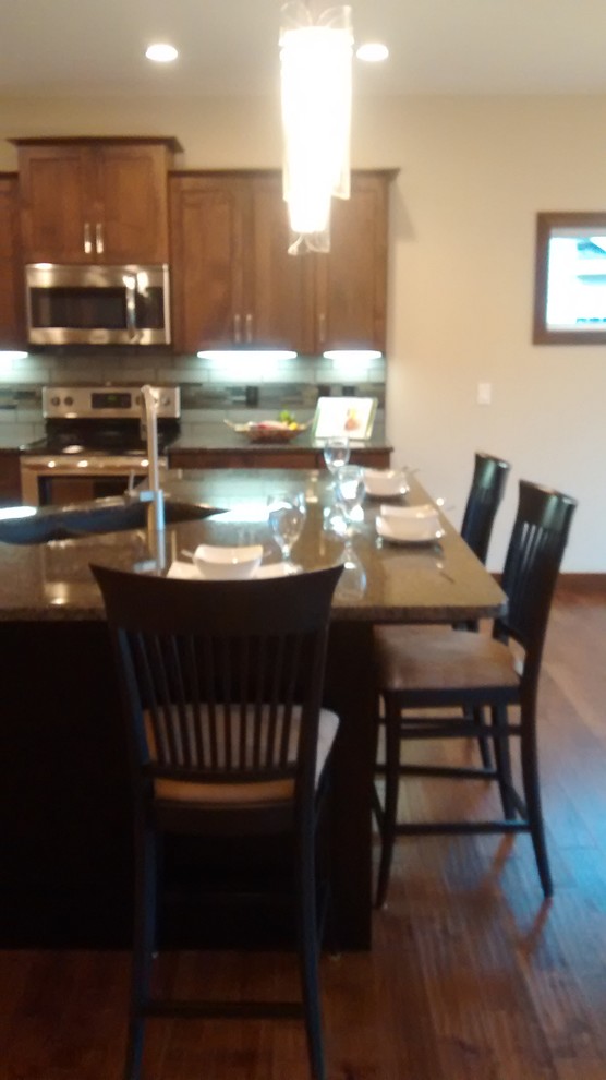 Transitional kitchen photo in Cedar Rapids