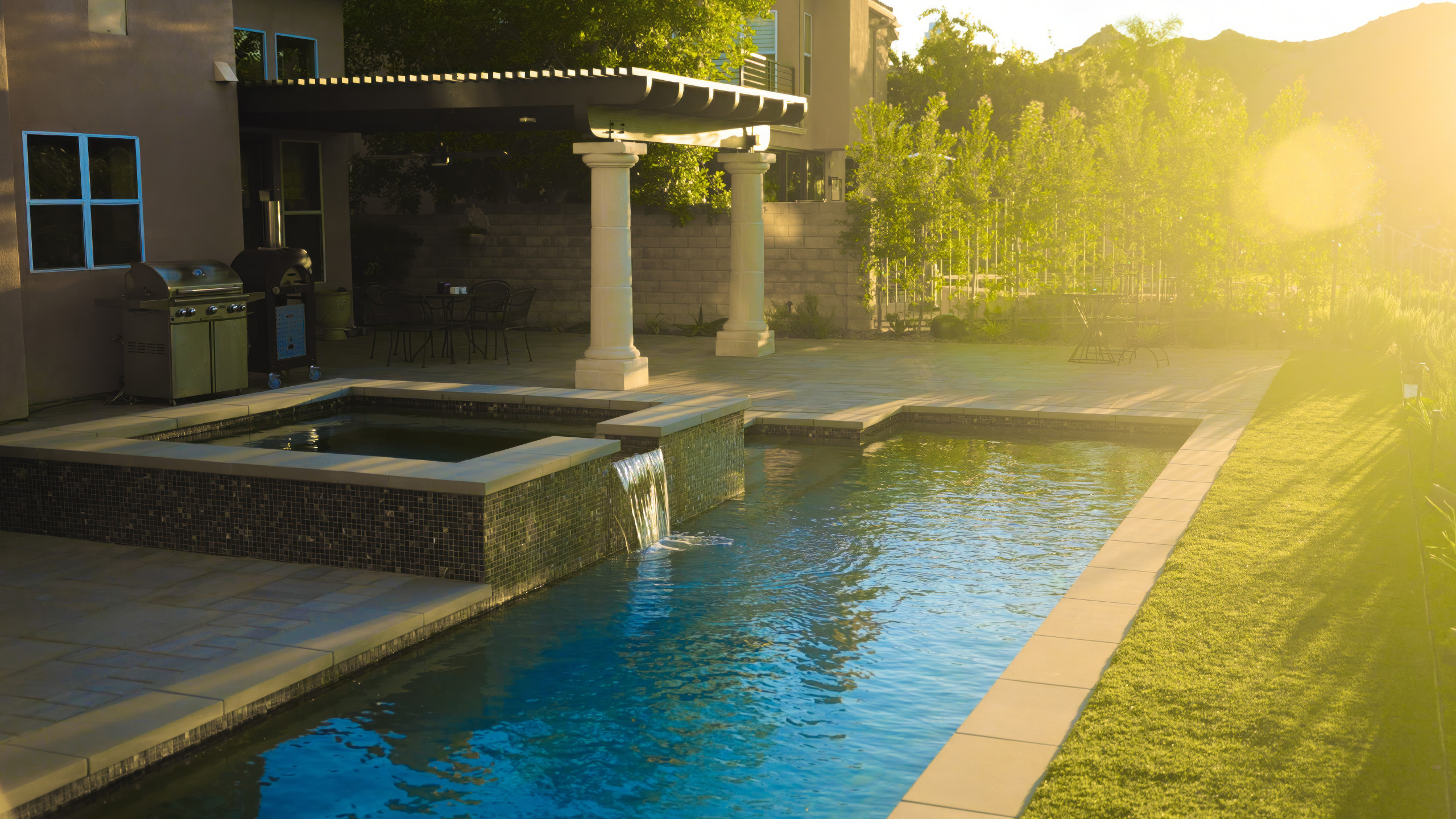 Pool, Spa, & Firepit
