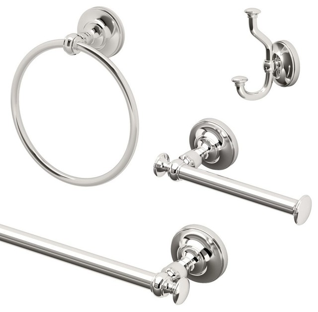 Gatco Tavern 4Piece Bathroom Accessory Kit Traditional Bathroom Accessory Sets by Bath1