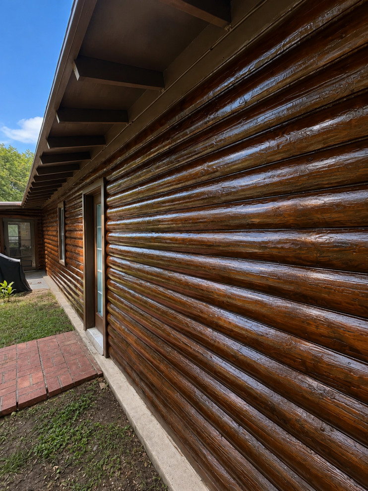 Log Home Exterior Transformation