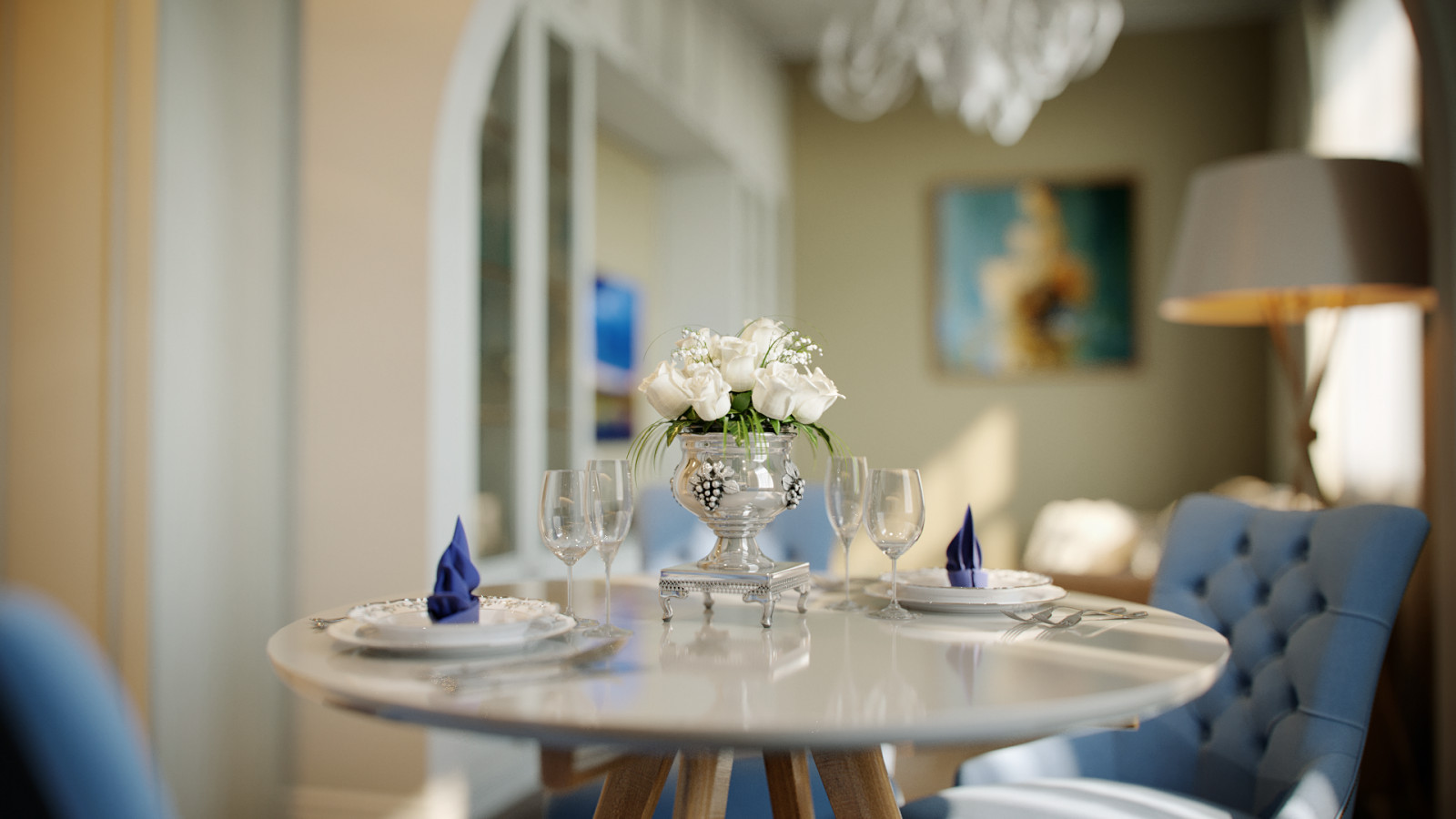 Однокомнатная квартира в классическом стиле