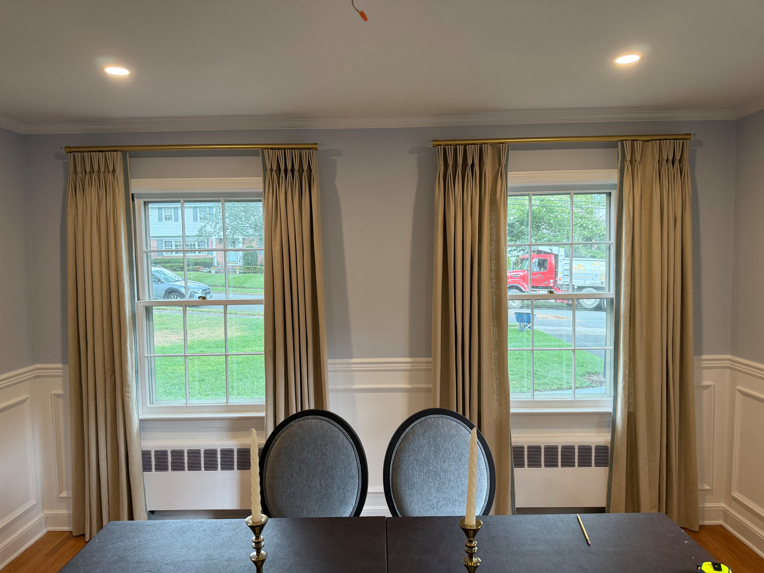 Classic closing drapery panels