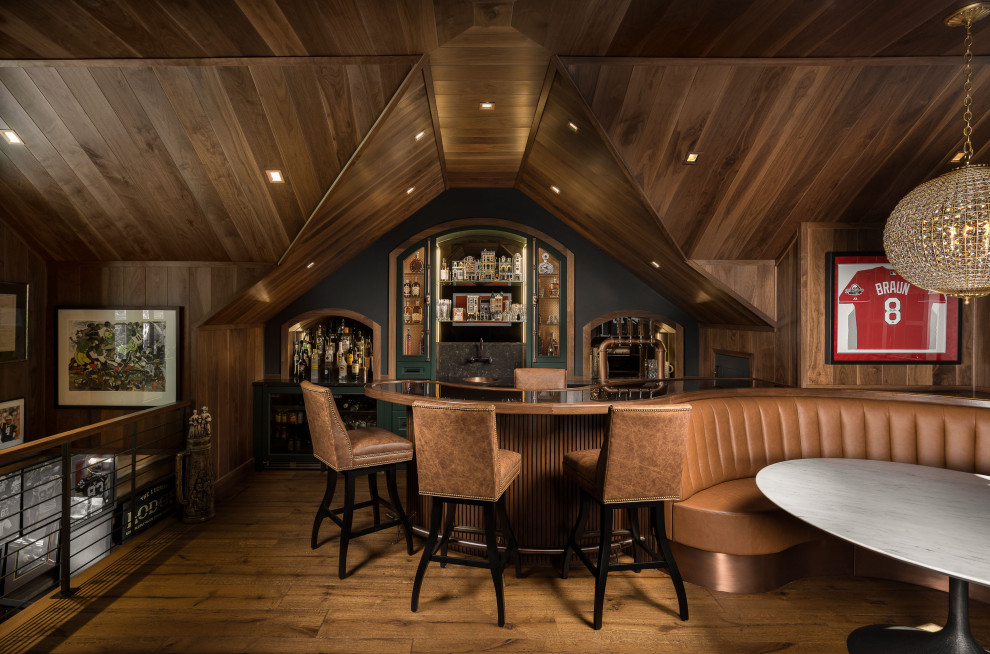Speakeasy Lodge - Rustic - Home Bar - Milwaukee - by Distinctive Design ...