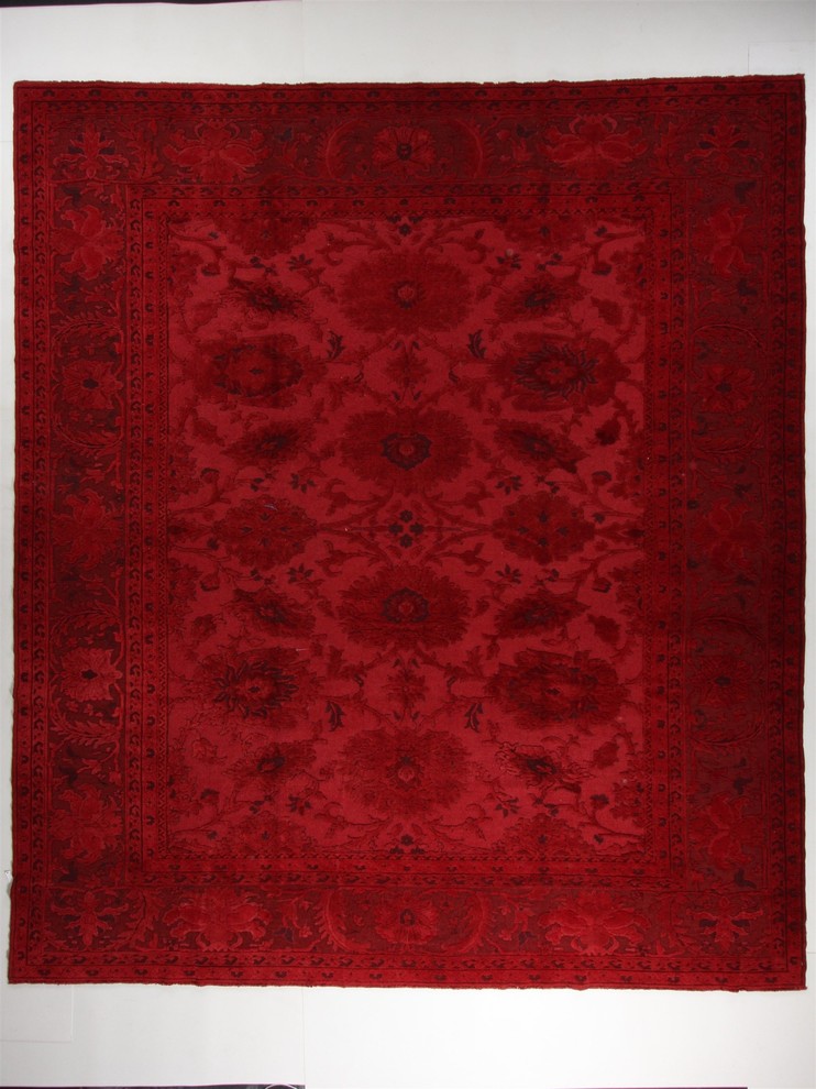 Rug Collection, Red, 10'7"x13'7"
