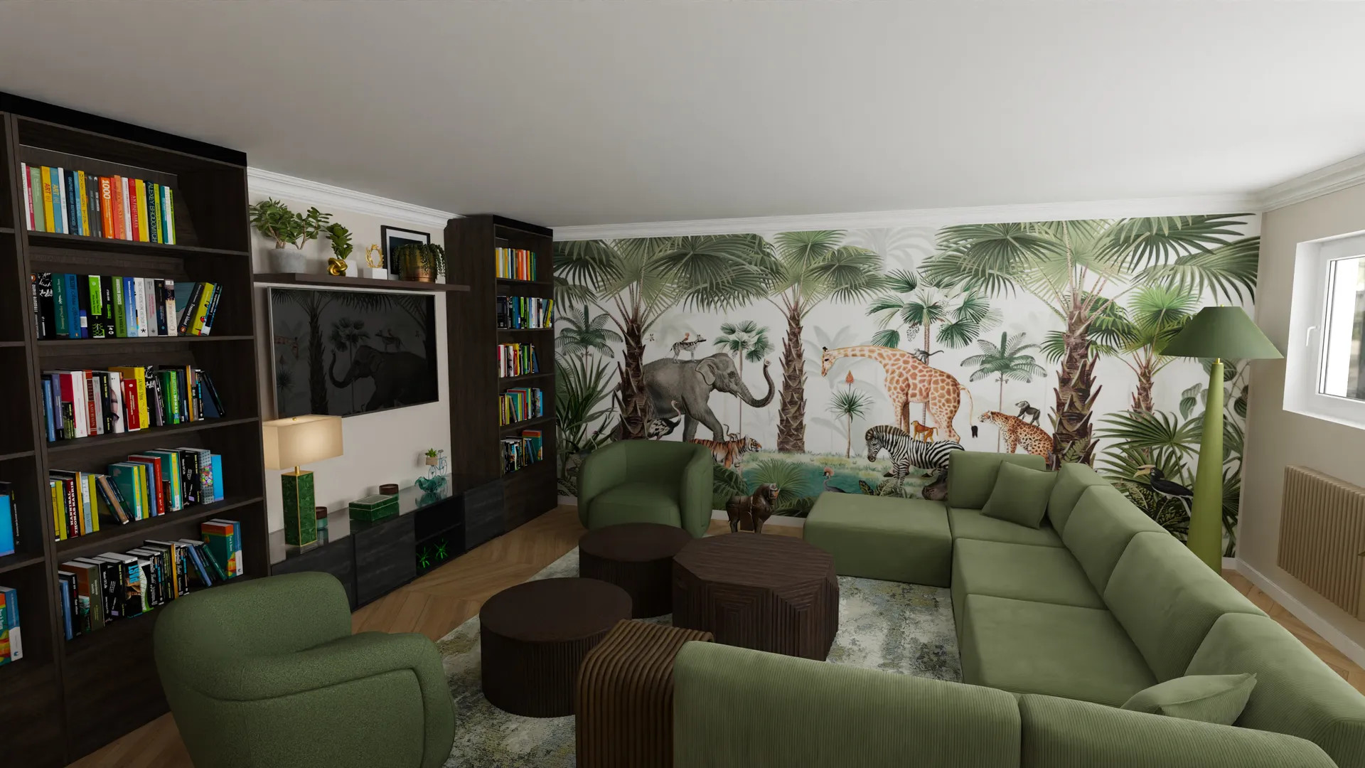 Rénovation complète, réunification de plusieurs appartements d'un petit immeuble