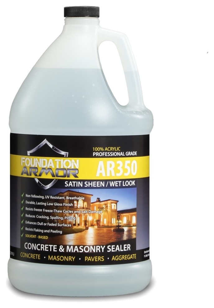 Armor AR350™ Wet Look Satin Sheen Acrylic Concrete and Paver Sealer, 1