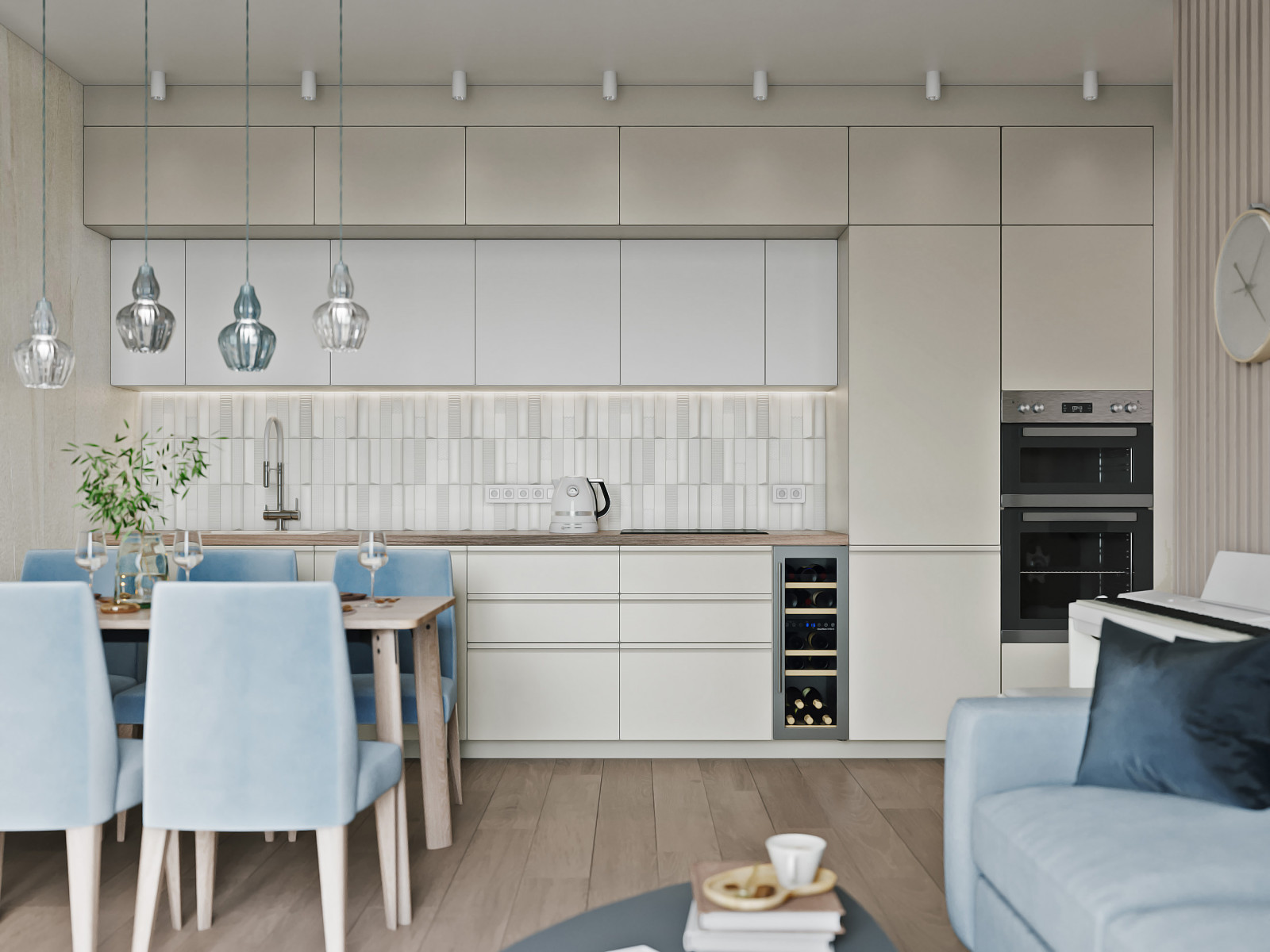 Дизайн-проект квартиры в Москве, 120 кв.м