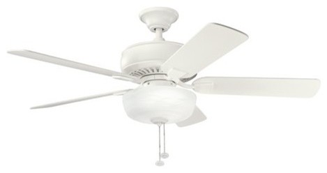 Kichler Saxon Select 52" Indoor Ceiling Fan With 5 Blades Satin Natural White