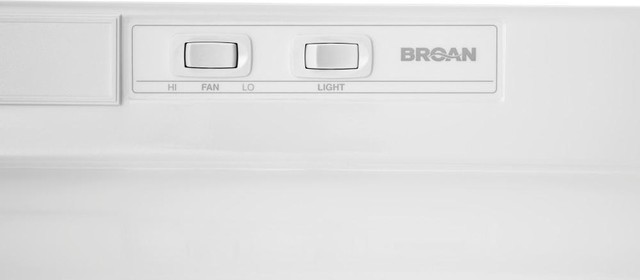 Broan F403011 Four-Way Convertible Range Hood, 30", White On White