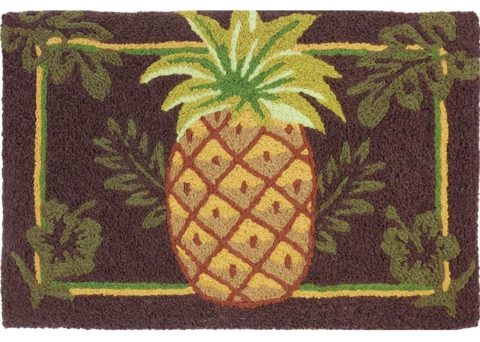 JellyBean Accent Rug Pineapple Tropical Area Rugs by