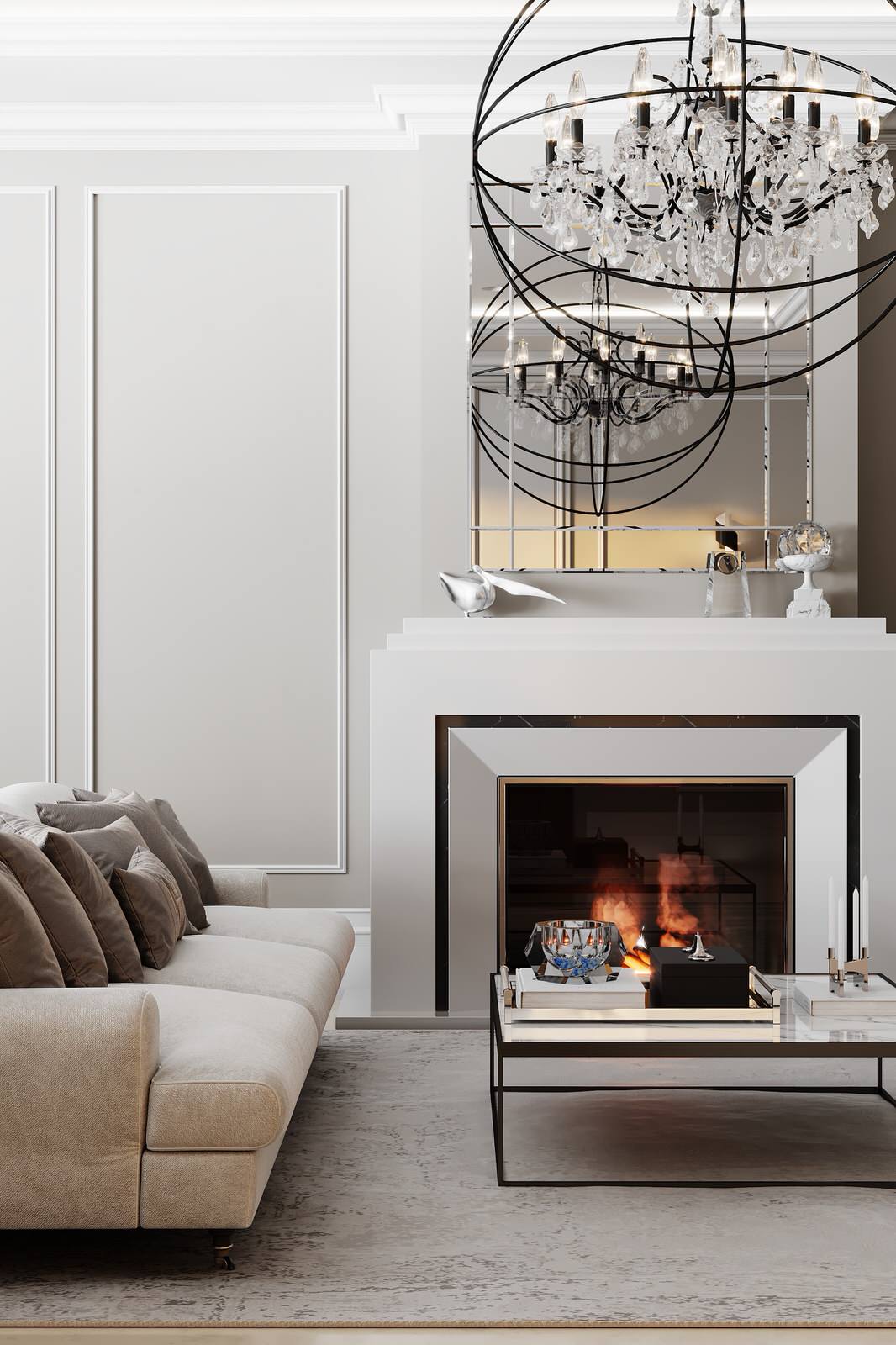 Роскошный интерьер современной квартиры