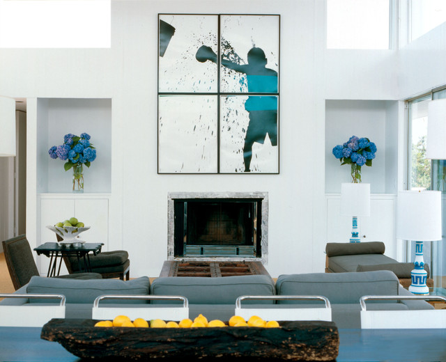 Southhampton Residence - Transitional contemporaneo-salon