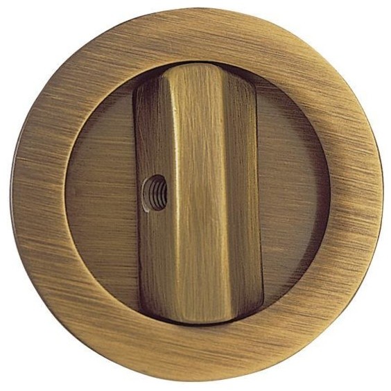 Easy Privacy Lock, Antique Brass Transitional Door Locks by