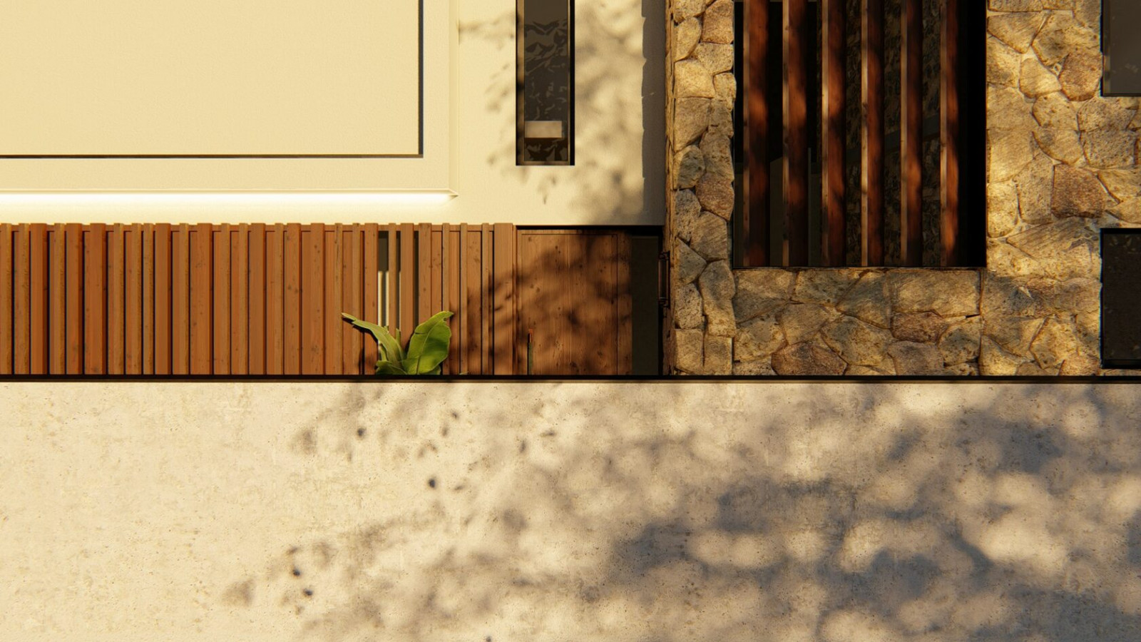 Узкий дом на узком участке