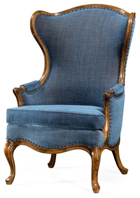 Louis XV Style Carved Wingchair