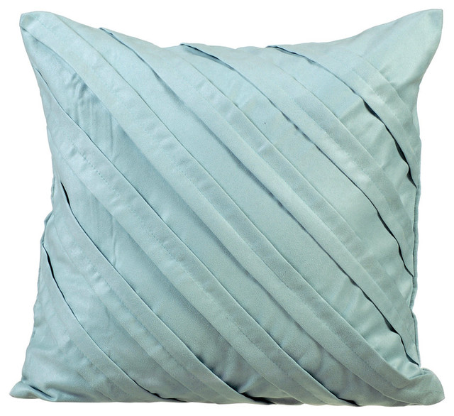 blue textured pillows