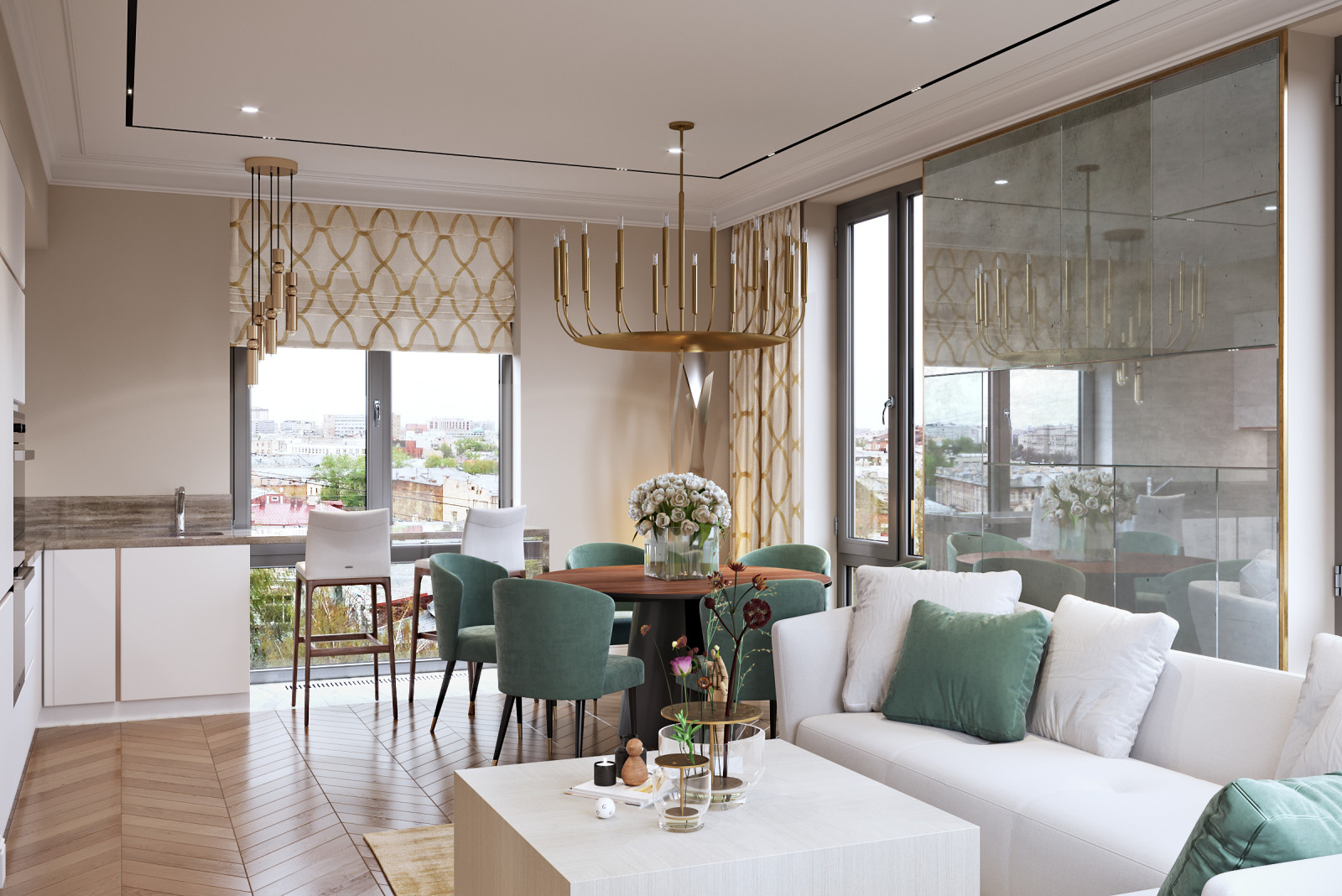 Апартаменты Пресня Сити. Французская неоклассика