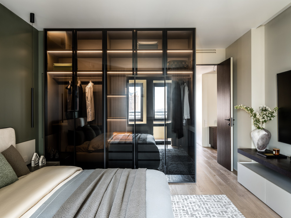 Design ideas for a contemporary bedroom.