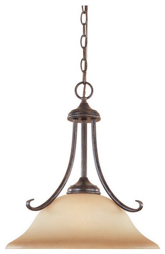 Details about Warm Mahogany and Amber Sandstone Glass Chandelier Light