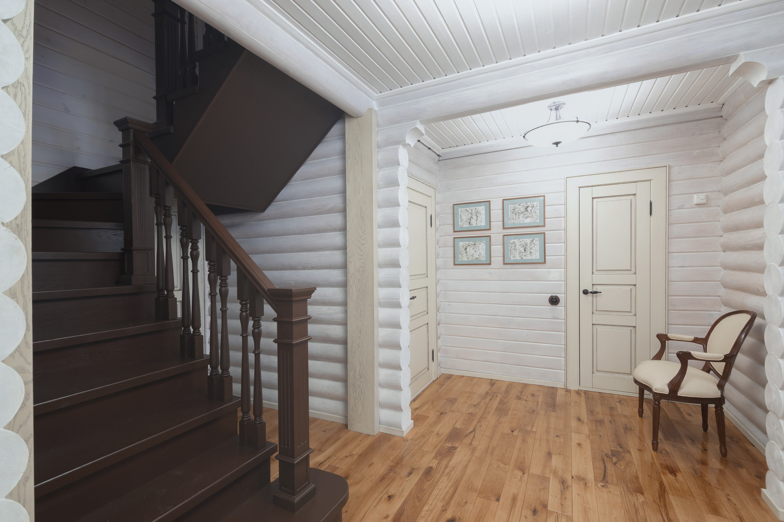 Интерьер в бревенчатом доме в Эсто-Садок