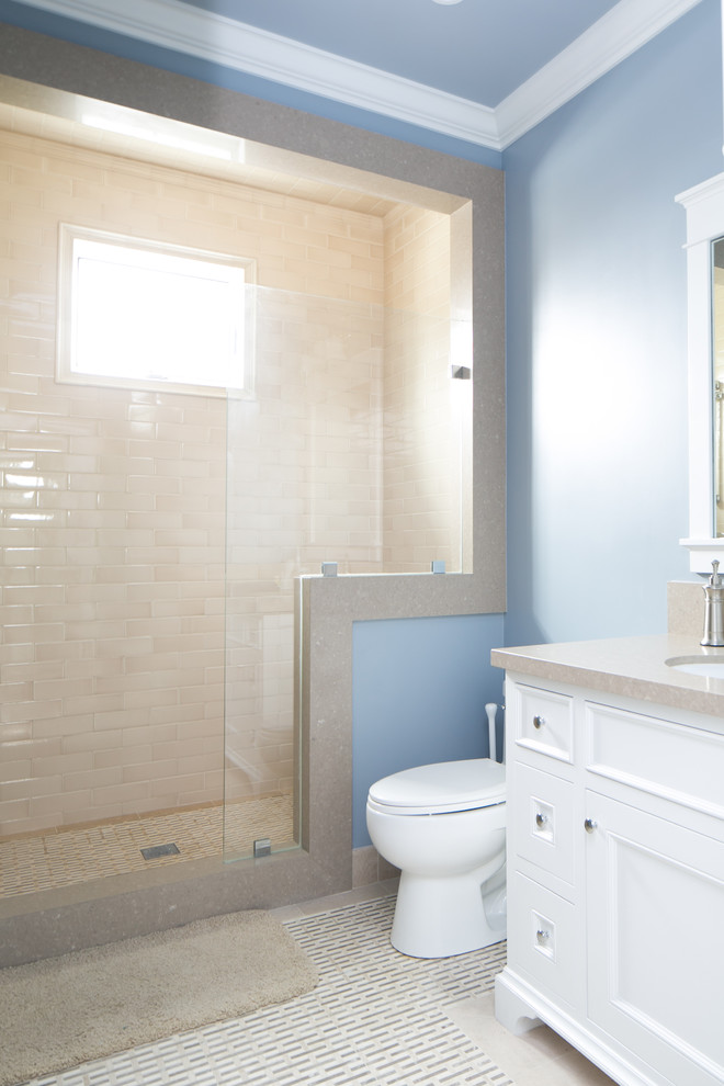 Transitional bathroom photo in Orange County