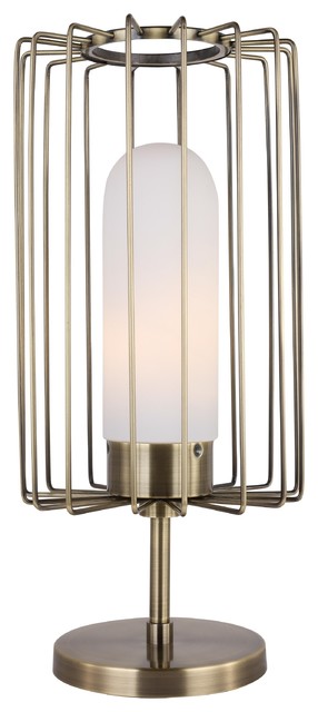 Woodbridge Lighting 19371CBRLE Table Lamp Brushed Brass