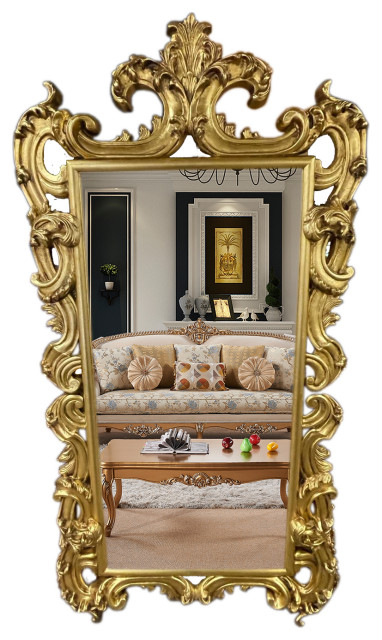 Italian Solid-Wood Gold Mirror - Victorian - Floor Mirrors - by ...
