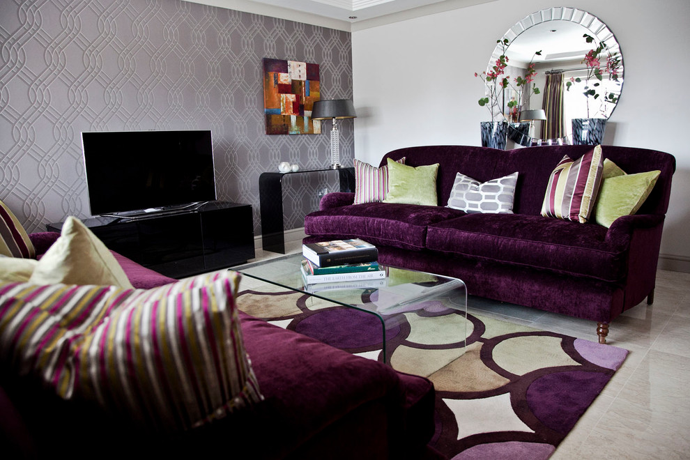 Inspiration for a modern living room in Berkshire.