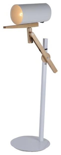 Adjustable Wood Designer Swing Arm Reading Task Lamp