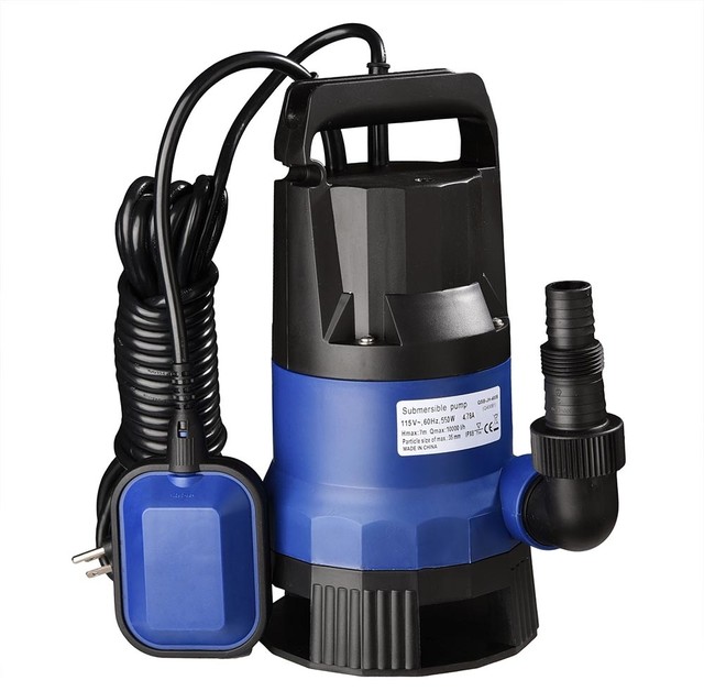 3/4HP 2640GPH Submersible Dirty Clean Water Sump Pump Contemporary