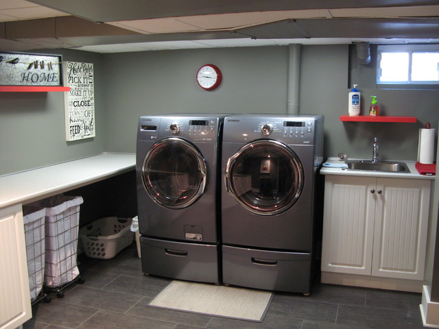 Image result for basement laundry room