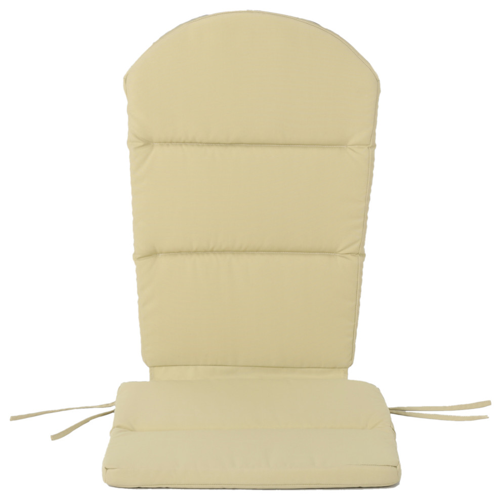 GDF Studio Malibu Outdoor Water-Resistant Adirondack Chair Cushion, Khaki