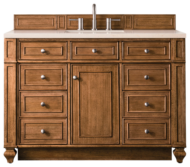 VANITY 18 IN SADDLE BROWN SMOOTH CALFSKIN GOLD HARDWARE