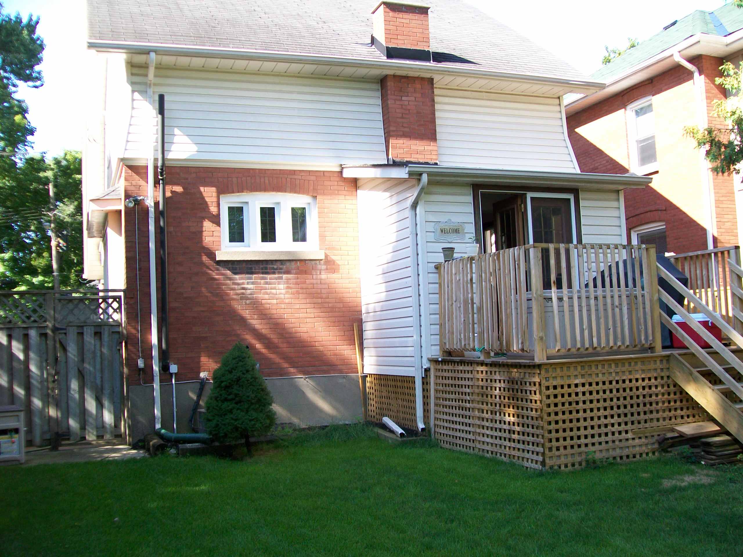 Original mudroom & deck