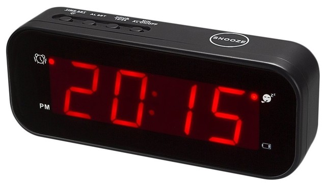 Kwanwa Led Digital Alarm Clock Battery Operated Only Small Kwanwa Led Digital Alarm Clock Battery Operated Only Small Contemporary Clocks By Plexi Place
