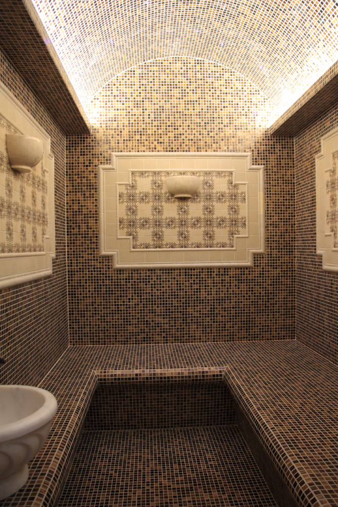 This is an example of an asian bathroom in Moscow.
