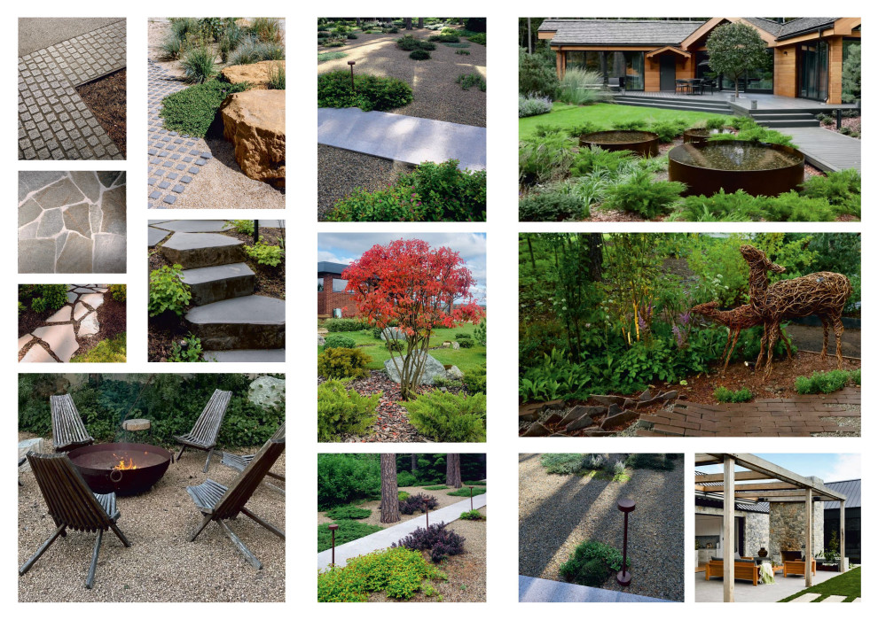 Эскиз проекта в природном стиле