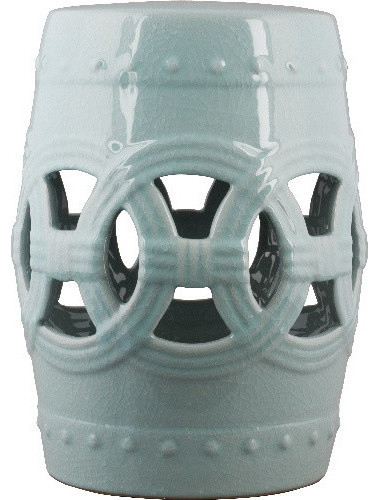 Garden Stool In Light Blue Le Traditional Accent And Stools By Shan Hill Design - Baby Blue Ceramic Garden Stool Garden Stool In Light Blue Le Traditional Accent And Stools By Shan Hill Design - Baby Blue Ceramic Garden Stool