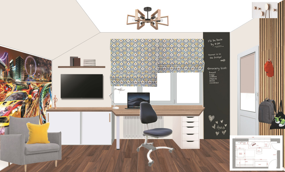 Декор-проект детской для мальчика