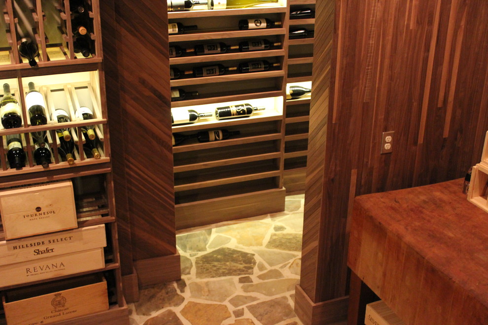 Inspiration for a traditional wine cellar in Atlanta.