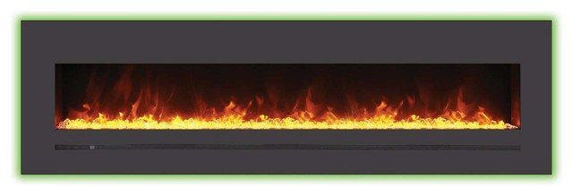 Electric Fireplace with Surround, 72"