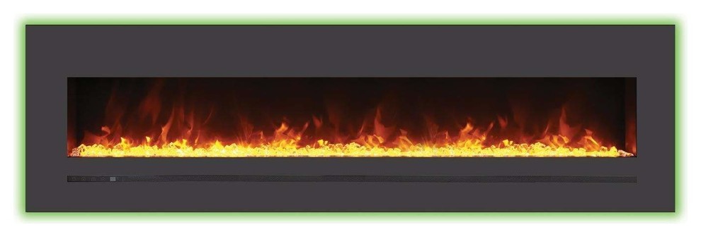Electric Fireplace with Surround, 72"