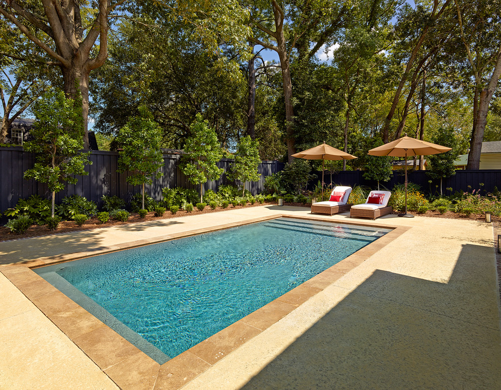 Photo of a traditional pool in Charleston.