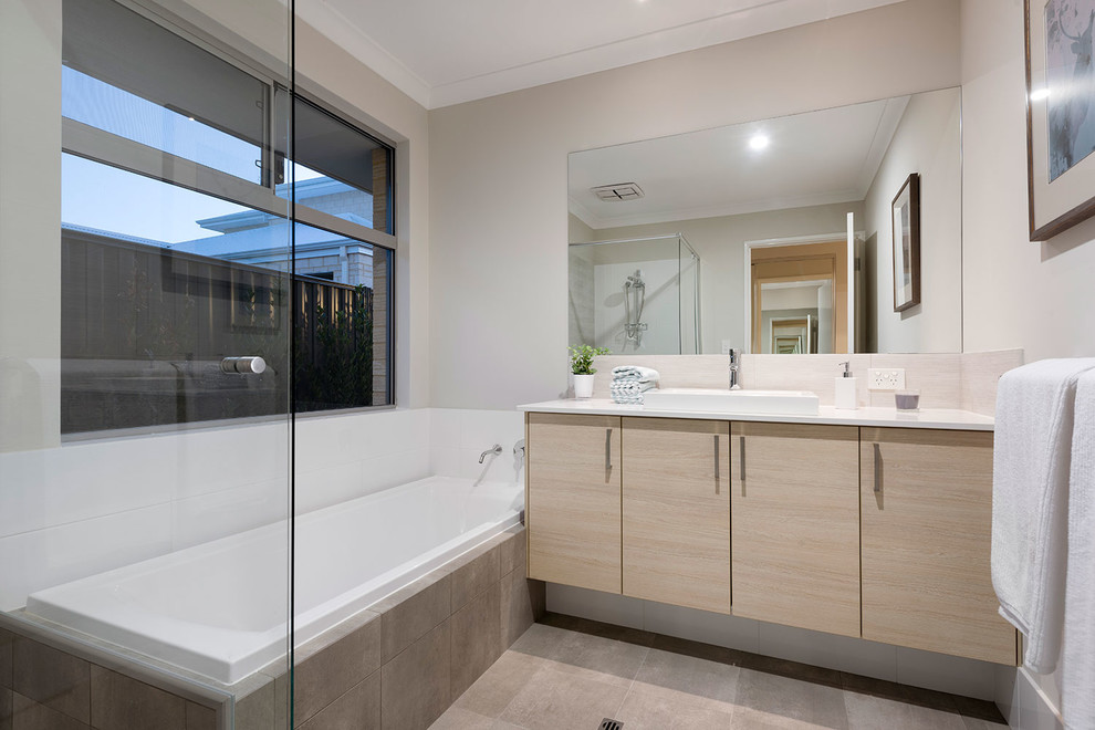 Design ideas for a scandinavian bathroom in Perth.