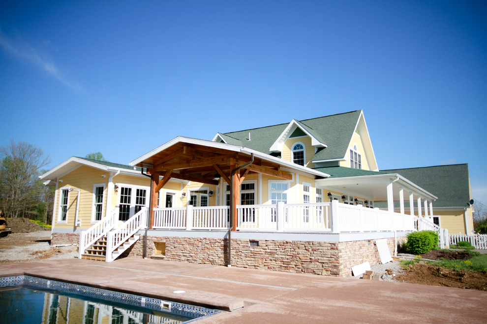 Timber Frame House Addition on Ridge Road