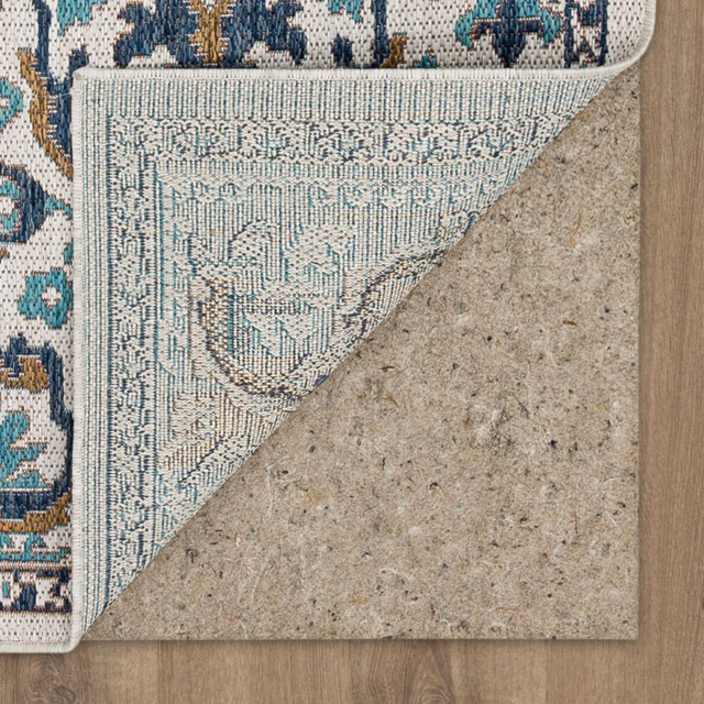 Mohawk Home Casual Oushak Teal Outdoor Area Rug, 4'x5' 6 ...