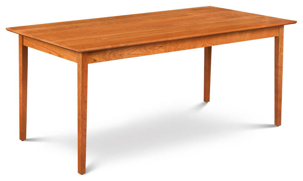 Chilton Shaker Solid Top Dining Table, 6'