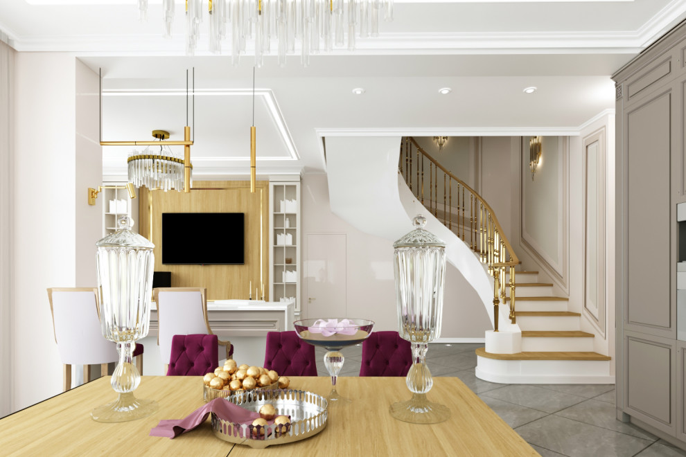 Загородный дом в подмосковье. Гостиная