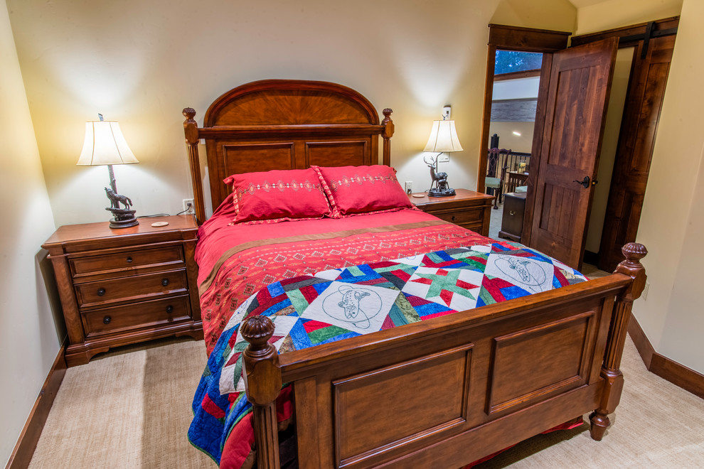 Inspiration for a rustic home design remodel in Denver