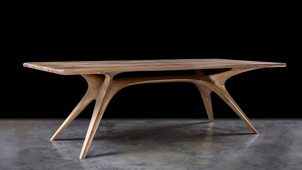 Sculptural Wooden Table Design in London